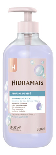 Kit 2 Sabonete Perfume Bebe Hidratação Maciez 500ml Hidramai