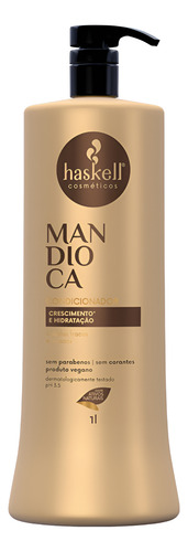 Kit Haskell Mandioca Shampoo Condicionador Máscara 1l /1kg
