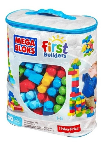 Mega Bloks  Legos Gran Bolsa Para Construir 80 Piezas Niños