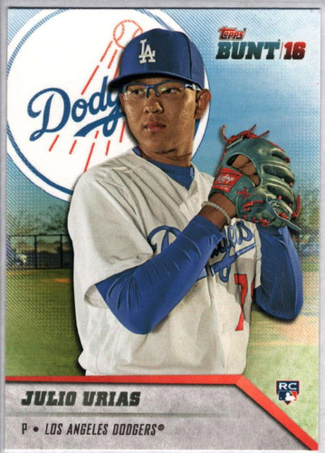 2016 Topps Bunt 120 Julio Urias Dodgers Mlb Baseball Card (r