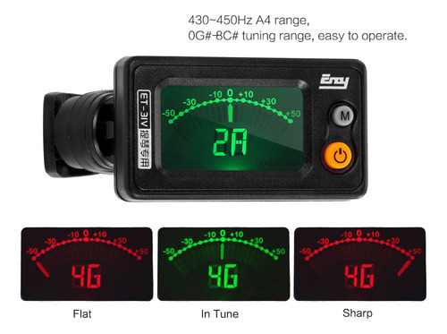 Tuner Tuning Tuner Eno, Modo Automático, Con Clip