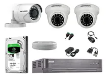 Comprar Kit 3 Camaras De Seguridad Hikvision Full Hd Disco 1 Tb P2p