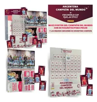 Comprar Maxipóster Argentina Campeon Qatar 2022 Con 30 Figus A Pegar