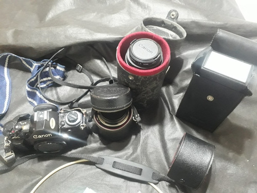 Máquina Fotográfica Canon Antiga + Acessórios