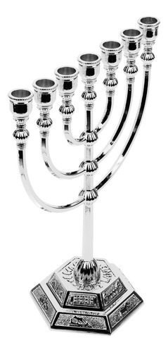 Candelabro Judaico Com Sete Menorás, Presente De 7 Braços