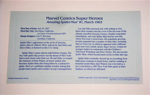 Spiderman #1- Estampilla Dorada Edicion Limitada- U S P S (Usado)