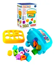 Comprar Balde De Encastre Letras Y Formas Topa Topa 18pcs - El Rey