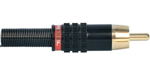 Conector Profesional Rca Macho Rojo/negro Proel Mrca25rd X 2