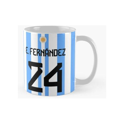 Taza Enzo Fernández - Argentina Copa Del Mundo Calidad Premi