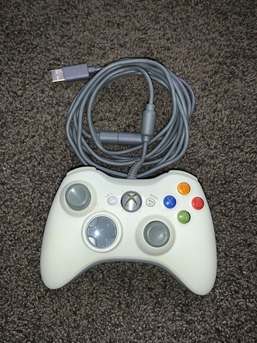 Mando Xbox 360 Color Blanco ( Con Cable Usb )originale