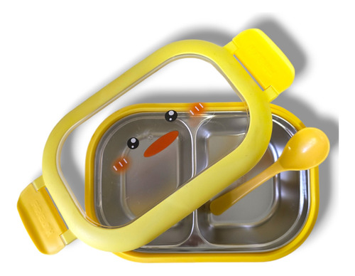 Contenedor Termico Hermetico Taper Acero Inoxidable Patito Color Amarillo Amarillo