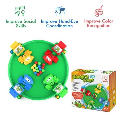 Juego De Mesa Hungry Frogs ' Juego Intenso De Reflejos Rápid