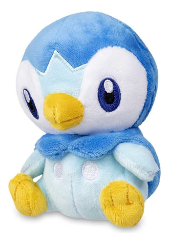 Pokémon Center: Piplup Sitting Cuties Felpa, 4 ¾ Pulgadas