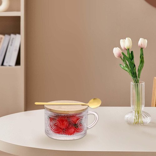 2x Taza De Agua De Vidrio, Vasos Para Beber, Cristalería B