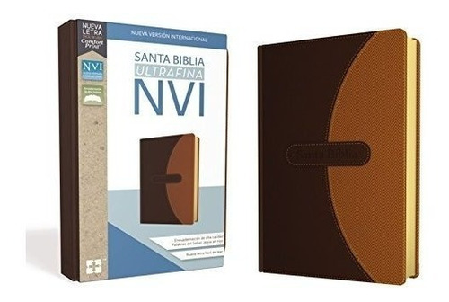 Libro : Santa Biblia Nvi, Ultrafina, Cafe - Nueva Version.