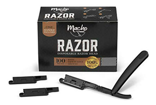 Afeitadora Rectas - 100 Disposable Razor Heads With Safety-l