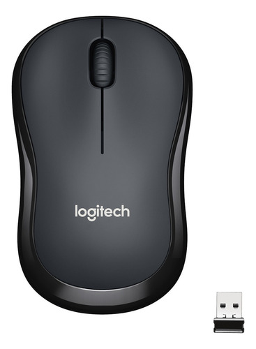 Mouse inalámbrico Logitech  MOUSE M220 Silent grafito