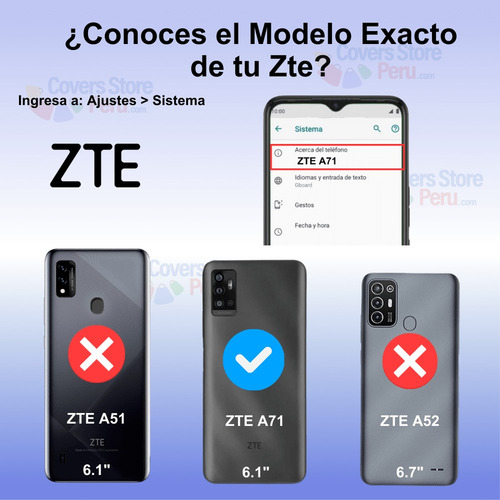 Funda Para Zte A71 Soft Feeling Antishock Rojo Resistente