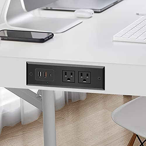 Enchufe Inteligente Marca Vilong /2 Tomas/3 Usb/negro/6 Pies