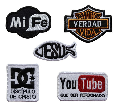 Parches Bordados Cristianos Logo Marcas Con Texto Cristianos