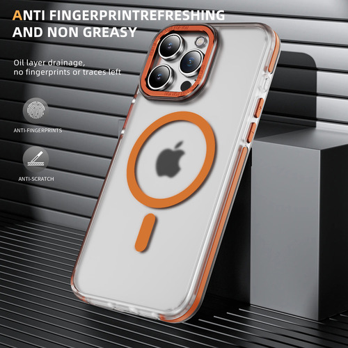 Funda De Teléfono Transparente Magnética De Lujo Para iPhone A Prueba De Golpes
