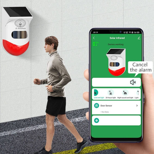 Imagen 4 de 4 de Alarma Solar Wifi Con Control Remoto Litex
