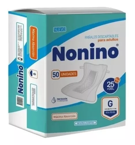 comprar 50 Pañales Descartables Para Adulto Nonino Grande