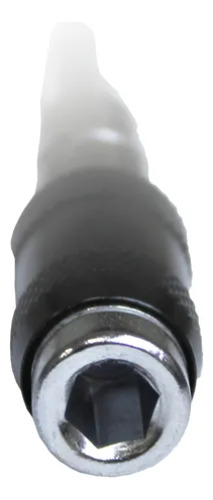 Porta Punta Magnético Hexagonal 1/4 Puntas Cardanico Cromo