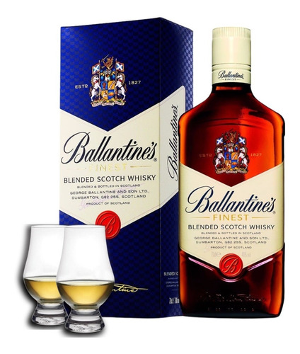 Whisky Ballantine´s 700ml Con Estuche + 2 Copas