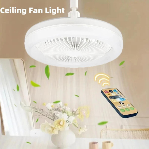 . Ventilador De Techo Con 3 Aspas De Plástico Blanco