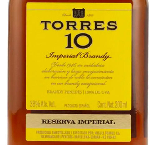 Pack De 6 Brandy Torres 10 200 Ml