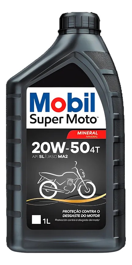 Óleo Lubrificante Motor Mobil Super Moto 4t 20w-50 Mineral 1