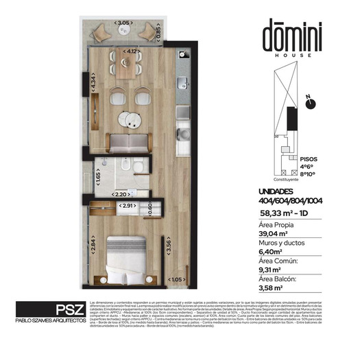 Venta De Apartamento 1 Dormitorio Con Terraza  Contra Frente, Zona Cordón Sur!!!