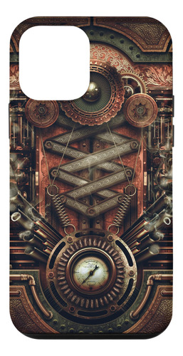 iPhone 12 Mini Vintage Steampunk Gears Fan B08n6hlxny_300324
