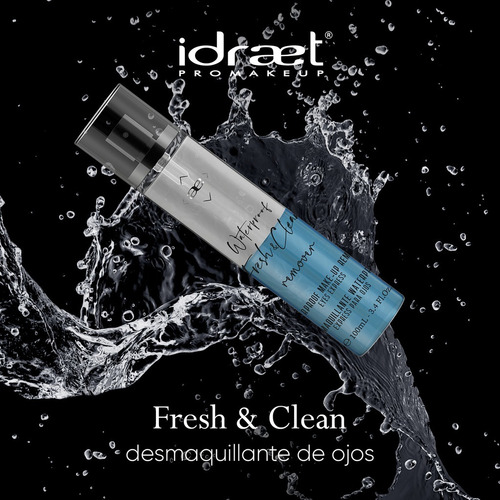 Imagen 2 de 7 de Idraet Desmaquillante Waterproof Fresh & Clean Eyes 100ml