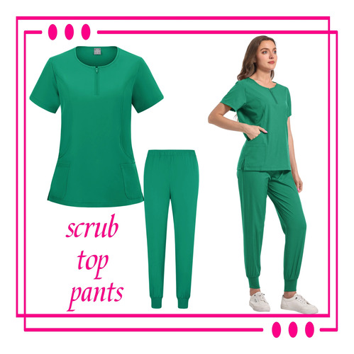 Set De Exfoliantes Médicos Con Cuello En V, Pantalones De Yo