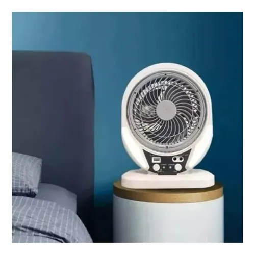 Ventilador Panel Solar Recargable Bajo Consumo Energetico