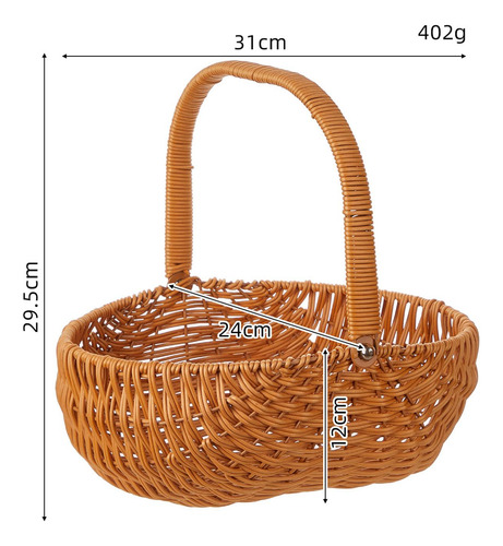 Cesta De Picnic, Cesta Tejida, Cesta De Marrón Claro
