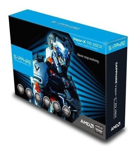 Placa De Vídeo Amd Sapphire R9 280x 3gb Vapor X Trix 384bits