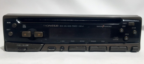 Antiga Frente Toda Cd Pioneer Deh 346 Anos 90 Som De Carro