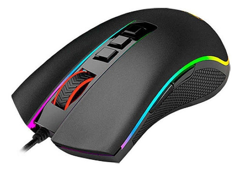 Mouse Gamer Redragon Cobra 5,000 Dpi, 8 Botones Color Negro