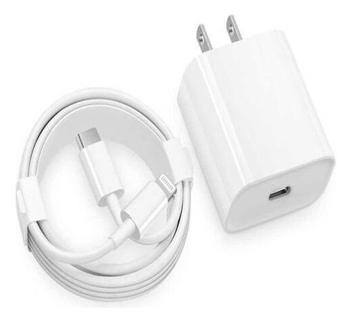 Cubo De Carga De iPhone + Cable De iPhone Tipo C Original