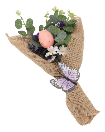 Decoração De Buquê De Flores De Ovo De Páscoa Realista