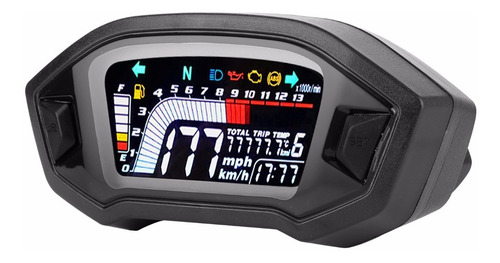 Motocicleta Instrumento Lcd Odómetro Impermeable Medidor De
