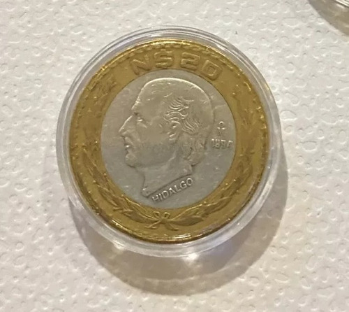 Moneda 20 Pesos Miguel Hidalgo Plata Le ,925 Escasa !