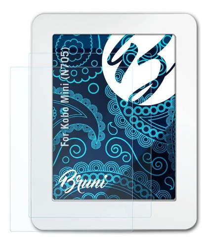 Bruni Protector Pantalla Para Kobo Mini N705 Pelicula 2x