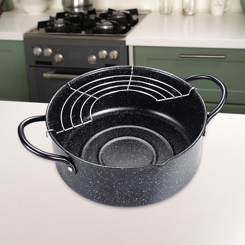Japanese Deep Frying Iron Pot Kitchen Frying Pan Nonstick