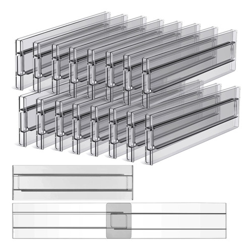 Paquete De 18 Separadores De Cajones Ajustables De 3.2 Pulga