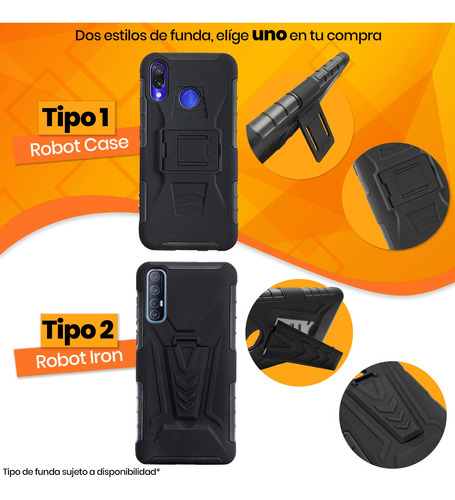 Funda Compatible iPhone + Mica Completa Protector Rudo Clip