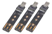 Comprar 3 Adaptadores M.2 Nvme Ssd A Usb3.2 Gen2 De 10 Gbps M.2 Nvme